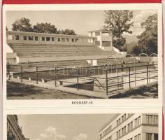 Kolozsvár, Cluj; - leporello füzet 10 képeslappal, zsinagógával / leporello booklet with 10 postcard...