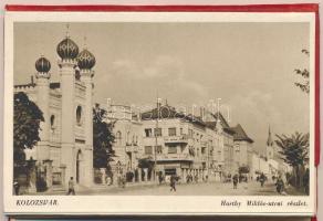 Kolozsvár, Cluj; - leporello füzet 10 képeslappal, zsinagógával / leporello booklet with 10 postcard...