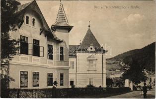 Trencsénteplic, Trencianske Teplice; fürdő. Wertheim Zsigmond kiadása / spa (ázott / wet damage)