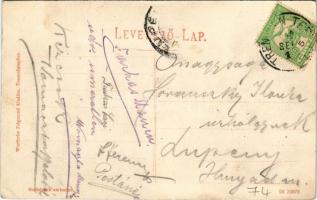 Trencsénteplic, Trencianske Teplice; fürdő. Wertheim Zsigmond kiadása / spa (EK)