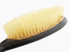 Japán lakkozott pipere szett, fiókos, többrekeszes, tükrös dobozban, hiánnyal, sérült zárral, 39x27x...