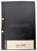 1977 Finnország, album kb. 147 db fotóval: Helsinki látványosságai, gyárban készült felvételek, lapp...