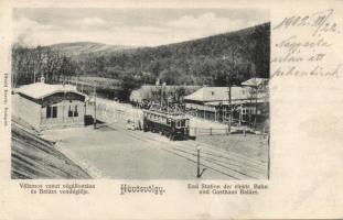Budapest II. Hűvösvölgy villamos végállomás és Balázs vendéglője