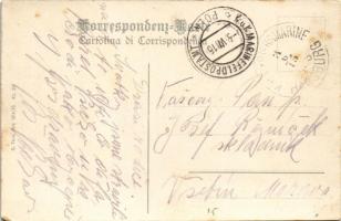 1915 SMT Streiter és Ulan az Osztrák-Magyar Haditengerészet Huszár-osztályú rombolói este / K.u.K. K...