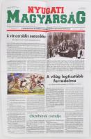 1996 Nyugati Magyarság c. kanadai magyar folyóirat XIV. évf. 10. száma, 1996. október, benne az 56-os forradalomról megemlékező írással, 12 p.