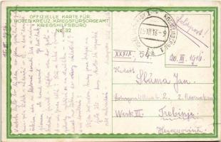 1916 Torpedofahrzeug "ULAN", K.u.k. Kriegsmarine. Offizielle Karte für Rotes Kreuz, Kriegs...