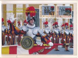 Vatikán 2006. 2E "A pápai svájci gárda 500. évfordulója" forgalomba nem került emlékérme f...