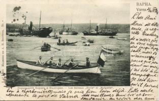 Varna with ships Baris and Bulgaria (EK)