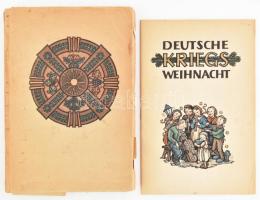 Deutsche Kriegsweihnacht München 1944 Zentralverlag der NSDAP Franz Eher Nachf. Kiadói, kissé sérült papírkötésben + Kottafüzet melléklet