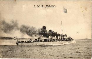 SMS VELEBIT az Osztrák-Magyar Haditengerészet Huszár-osztályú rombolója / K.u.K. Kriegsmarine / Austro-Hungarian Navy Huszár-class destroyer. C.F.P. 1917/18. 20. (fl)