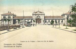 Sofia Railway-station and tram