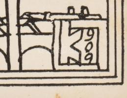 Kozma Lajos (1884-1948): Öregség. Cinkográfia, papír, jelzett a cinkográfián, paszpartuban, 19×16 cm