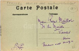 Marine de Guerre sous marin / A Fresnel nevű francia tengeralattjáró, melyet a durazzói öbölben elsü...