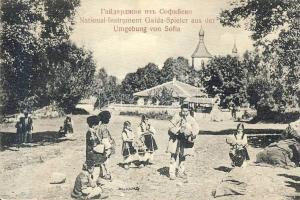 Sofia Folk instrument gaida-player