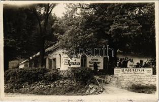 1925 Trencsénteplic, Trencianske Teplice; Baracka Kavárna Restaurace / Baracska kávéház és étterem / spa, café and restaurant. Foto Tatra