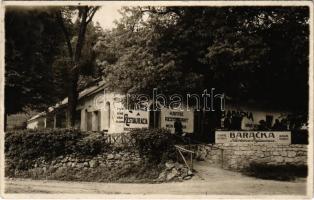 Trencsénteplic, Trencianske Teplice; Baracka Kavárna Restaurace / Baracska kávéház és étterem / spa, café and restaurant. Foto Tatra (EK)