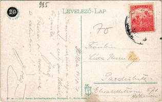 1918 Trencsénteplic, Trencianske Teplice; nyaralók, Villa Jókai. Vasúti levelezőlapárusítás 30. sz. ...