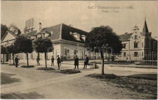 Trencsénteplic, Trencianske Teplice; Posta. Wertheim Zsigmond kiadása / post office