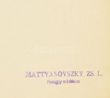 Mattyasovszky-Zsolnay László (1885-1935): Ülő női akt. Ceruza, papír. Hagyatéki pecséttel. 34x21 cm