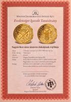 DN "A legértékesebb magyar érmék - Nagyszeben város tízszeres dukátjának replikája" aranyo...
