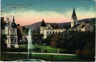 1916 Trencsénteplic, Trencianske Teplice; Sétány / promenade (EK)