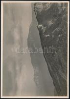 cca 1910 Brassó környéki hegyek, Erdélyi Mór (1866-1934) felvétele, hátulján feliratozva, 11,5×16 cm / Brasov (Kronstadt), mountains, vintage photo by Mór Erdélyi, 16x11,5 cm