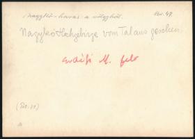 cca 1910 Nagykőhavas, Erdélyi Mór (1866-1934) felvétele, hátulján feliratozva, 11,5×16 cm / Piatra M...