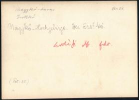 cca 1910 Nagykőhavas, Erdélyi Mór (1866-1934) felvétele, hátulján feliratozva, 11,5×16 cm / Piatra M...