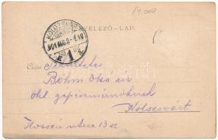 1901 Tusnád, Falkenstein (Sólyomkő), vasútállomás vonatokkal / Piatra Soimilor, railway station, tra...