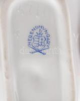 Herendi Viktória mintás leveles tálka, kézzel festett, jelzett, hibátlan, díszdobozban, 15×8,5 cm