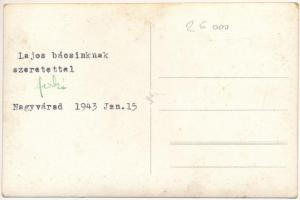 1943 Nagyvárad, Oradea; Tompa Ferenc kerámia, majolika, parcellán és üvegkereskedés üzlete. Rákóczi ...