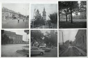 cca 1970-1980 Gyöngyösi városképek, 20 db fotó, 11×12 cm