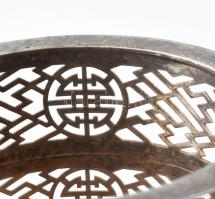 Shanghai Tang hong kongi-i luxusmárka áttört potpourri tartó. Jelzett, kopással, d: 12 cm, m: 8,5 cm