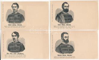 Arad, 13 Aradi Vértanú. Nyom. Muskát, kiadja Roth Testvérek - 13 db nagyon ritka régi hosszú címzése...