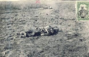 Balkan war dead Turkish soldier on Bulgarian ground