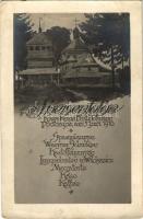 1916 Podhajce, Speisenfolge Korps Kmdo. Fmlt. Hofmann / Első világháborús osztrák-magyar katonai ebéd menü Ukrajnában / WWI Austro-Hungarian (K.u.k.) military menu in Ukraine (non PC) (EK)