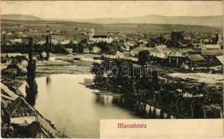 1910 Maroshévíz, Oláhtoplica, Toplita, Toplica; látkép, fűrésztelep. Heiter Gy. udvari fényképész felvétele / general view, sawmill (ázott sarkak / wet corners)