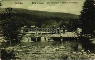 1927 Kolibica, Colibita; Baia in munte / Bad im Gebirge / Fürdő a havasokban. Gustav Zikeli kiadása / spa in the mountains, bathers (EK)