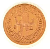 DN "A legértékesebb magyar érmék - Rudolf arany dukátjának replikája" aranyozott Cu emléké...