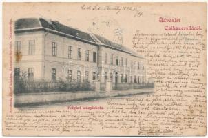 1902 Csíkszereda, Miercurea Ciuc; Polgári leányiskola. Szvoboda József kiadása / girls&#039; school (fl)