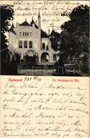 1909 Budapest XIV. Sipeki Balás Villa. Hermina út 35c. (ma Hermina út 47.) Lechner Ödön tervezte (fa)