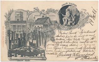 1901 Nagyszalonta, Salonta; Arany János szülőháza, Arany Toldija, Arany szoba, Csonka torony, Czincz...