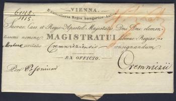 1836 Levél Bécsből Gróf Nádasdy Ferenc aláírásával / Letter from Vienna with autograph signature of Count Ferenc Nádasdy
