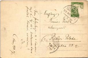 1921 Nézsa (Nógrád), Templom, Szövetkezet üzlete, Reviczky kastély (Rb)