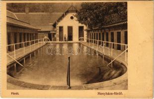 Menyháza, Monyásza, Moneasa; Fürdő. Illés Albert kiadása / spa, bath (EB)