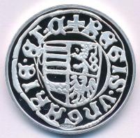 DN "A legértékesebb magyar érmék - Albert ezüst dénárjának replikája" ezüstözött Cu emléké...