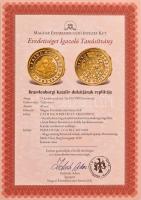 DN "A legértékesebb magyar érmék - Brandenburgi Katalin dukátjának replikája" aranyozott C...