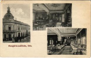 1911 Dés, Dej; Hungária szálloda és kávéház, belső / hotel and café, interior (EK)