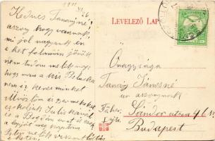 1911 Somlószőlős, Somlószőllős; Evangélikus templom, paplak és iskola, Római katolikus templom, Báró...