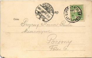 1906 Liptóújvár, Liptó-Újvár, Liptovsky Hrádok (Tátra); Hradek vár. C. Schröter, A. Fabian & Com...